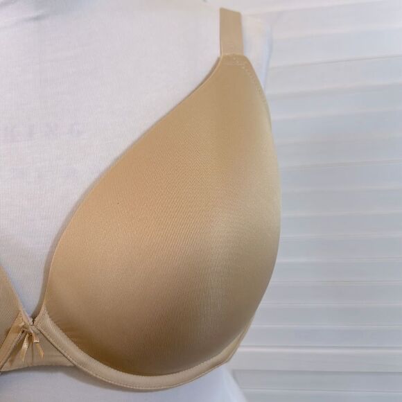 Cacique Bra 46DD Deep Plunge Beige Nude - Picture 7 of 15